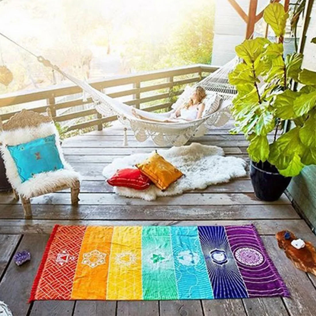 Polyester Bohemian Beach Yoga Mat