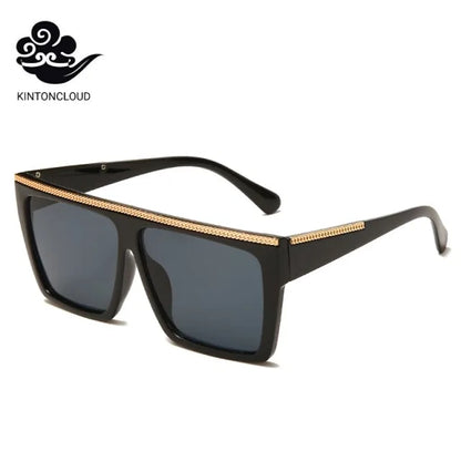 Woman Wide Groovy Plastic Sunglasses