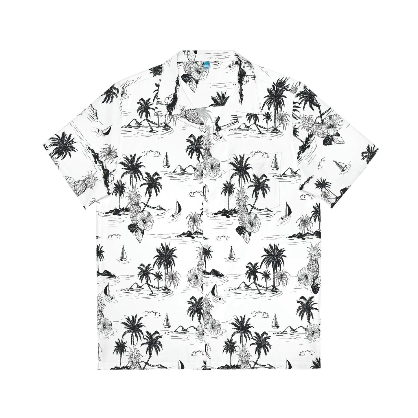 Men's Tropical Vintage Print Hawaiian Shirt