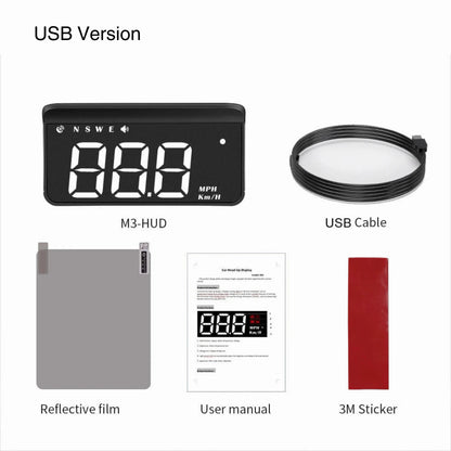 Car Digital Speedometer With Windshield Projector