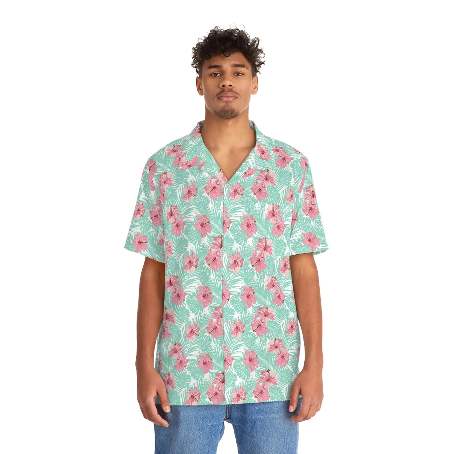 Men's Tropical Sky Garden Floral Hawaiian Shirt