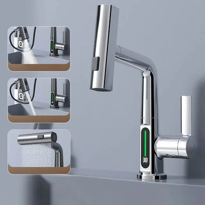 Smart Digital Display Rotating Faucet