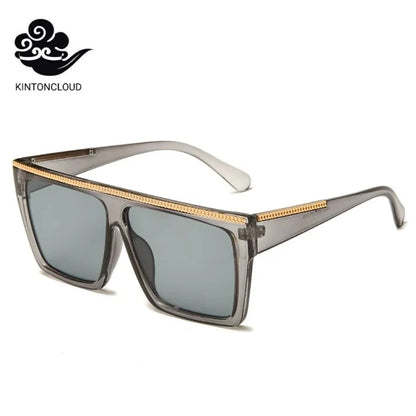 Woman Wide Groovy Plastic Sunglasses