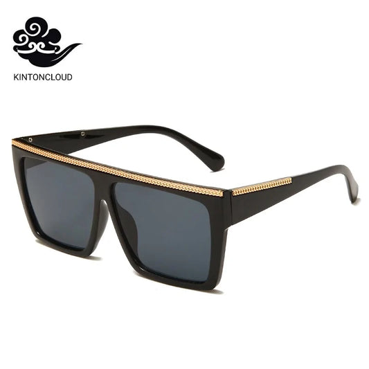 Woman Wide Groovy Plastic Sunglasses