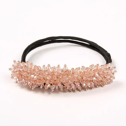 Elegant Woman Flower Donuts Twist Headband