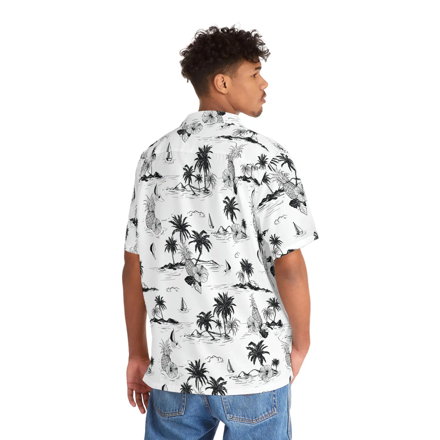 Men's Tropical Vintage Print Hawaiian Shirt