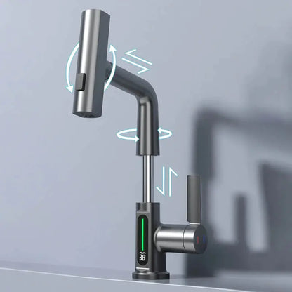 Smart Digital Display Rotating Faucet