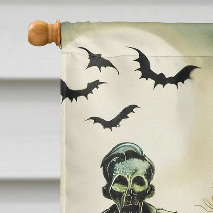 Zombies Spooky Halloween House Flag